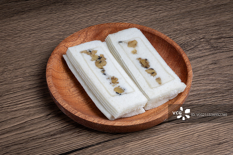 传统甜点桃片糕图片素材