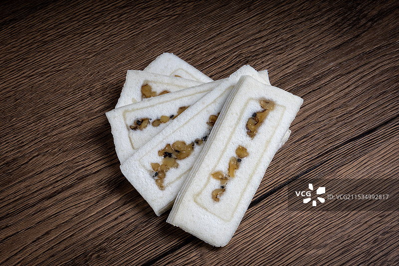 传统甜点桃片糕图片素材