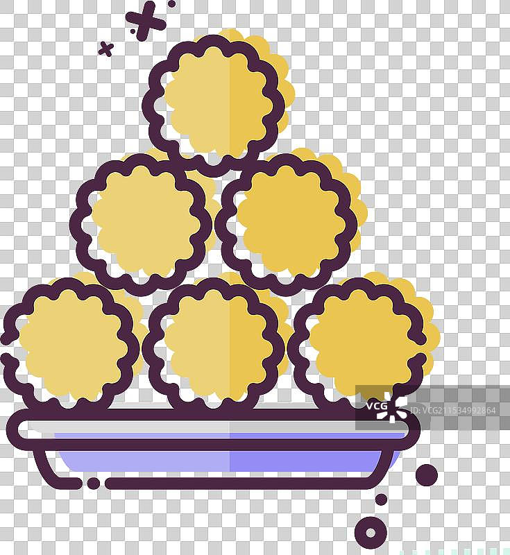 与快餐相关的肉丸图标图片素材