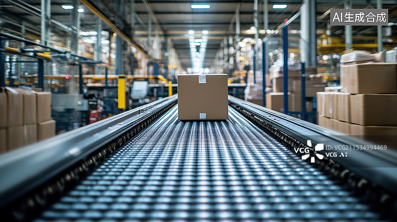 【AI数字艺术】物流中转站配送中心图片素材