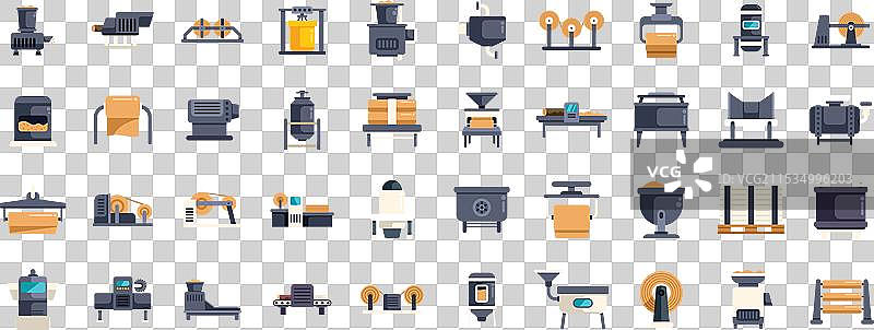 意大利面生产过程展示不同阶段图片素材