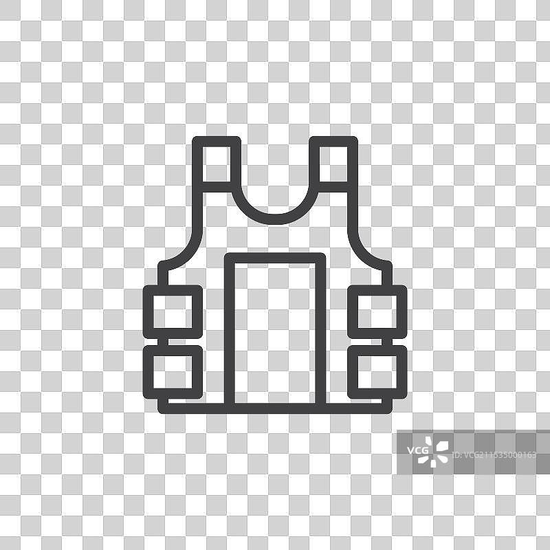 黑色细线防弹背心图片素材