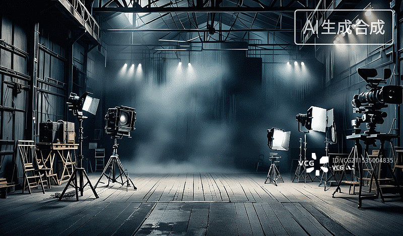 【AI数字艺术】影视工作室图片素材