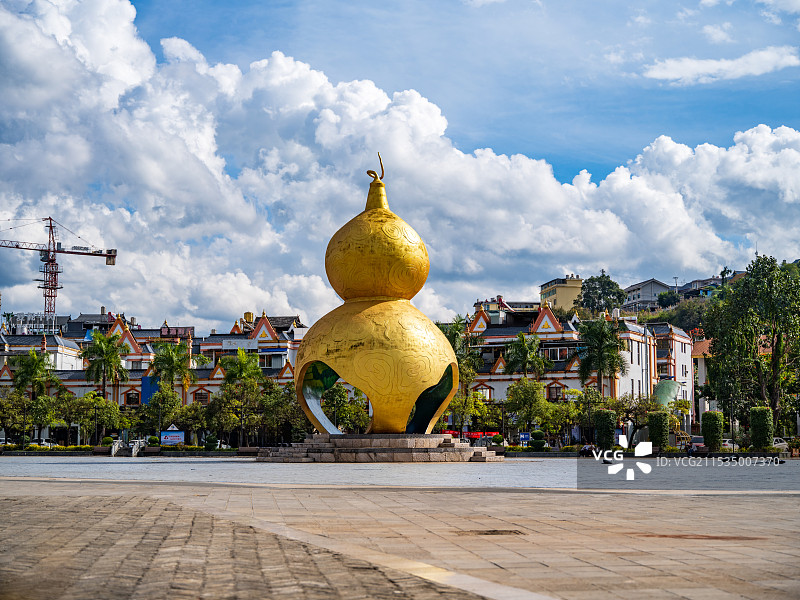 澜沧县葫芦广场图片素材