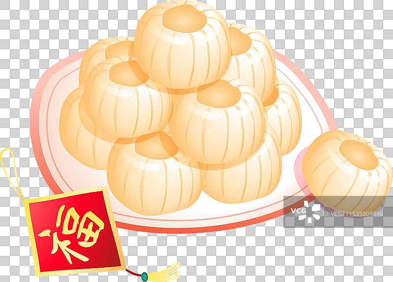 小年传统美食糖瓜 灶糖插画元素图片素材