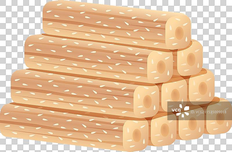 小年传统美食糖瓜 灶糖插画元素图片素材