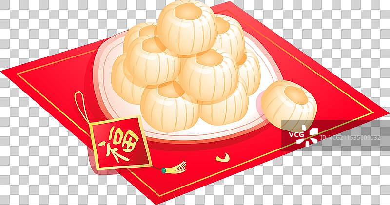 小年传统美食糖瓜 灶糖插画元素图片素材