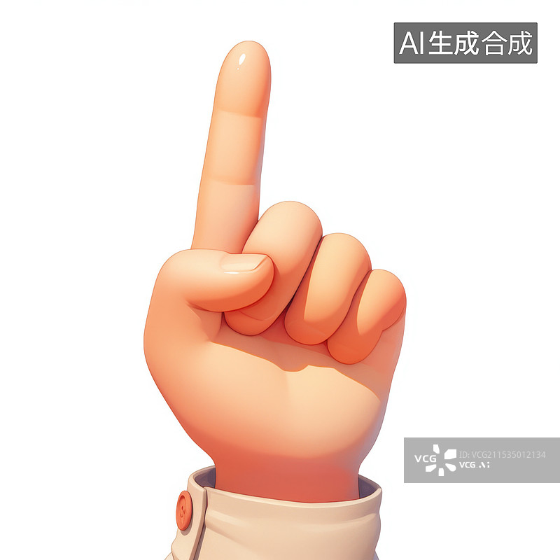 【AI数字艺术】3D人的手部手指图片素材
