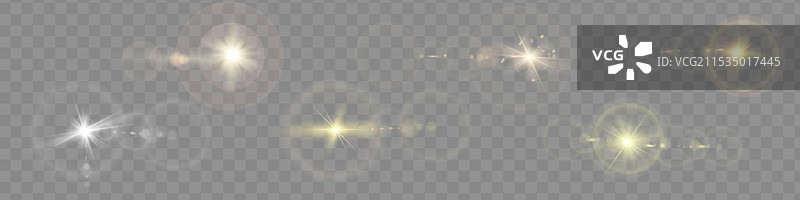 透明阳光特殊镜头光晕图片素材