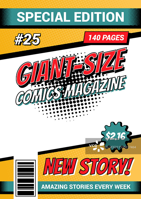 复古杂志封面复古漫画书图片素材