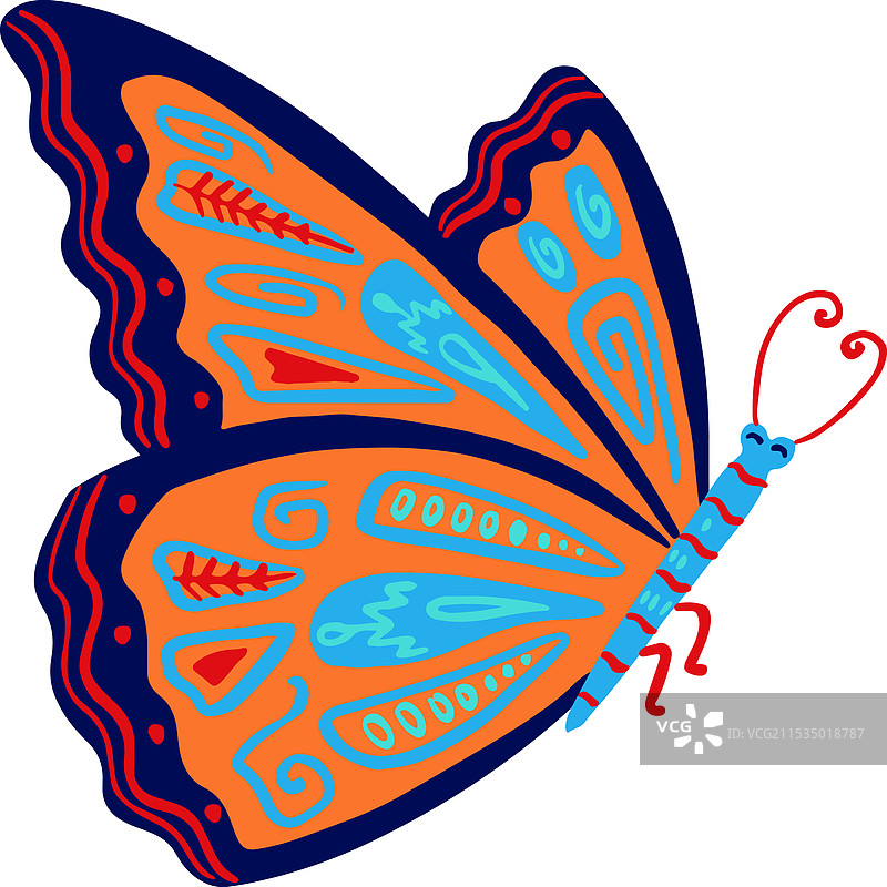 紫色蝴蝶孤立在白色背景上图片素材