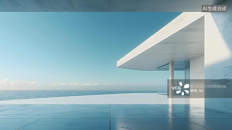 【AI数字艺术】3D现代城市建筑及广场空地背景图图片素材