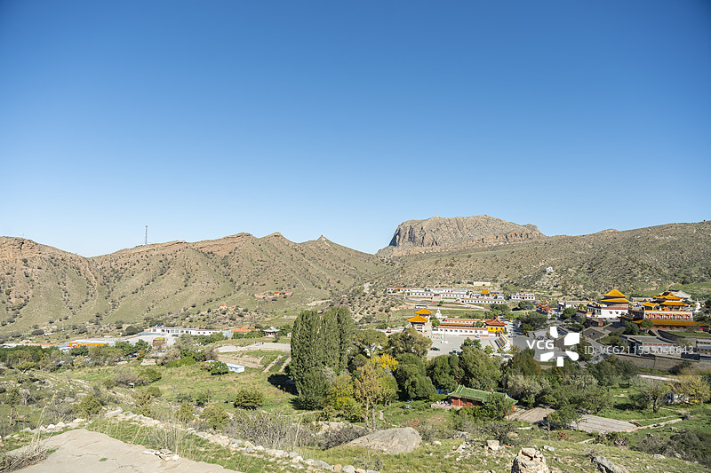 阿拉善左旗贺兰山广宗寺景区图片素材