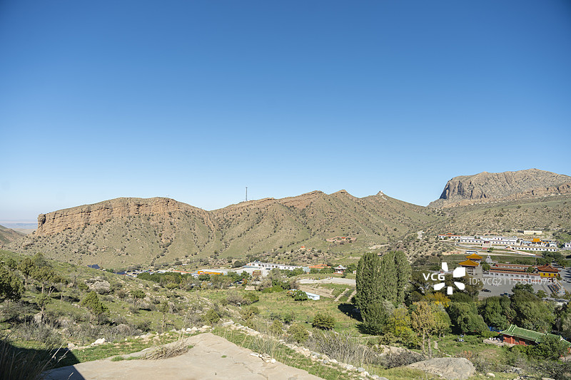 阿拉善左旗贺兰山广宗寺景区图片素材