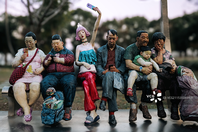 众生相～街头雕塑图片素材