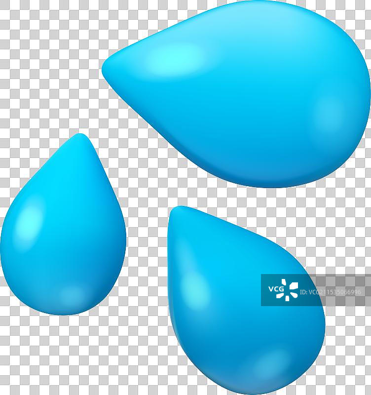 水滴 3D 图标图片素材