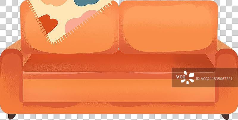 手绘家居沙发图片素材