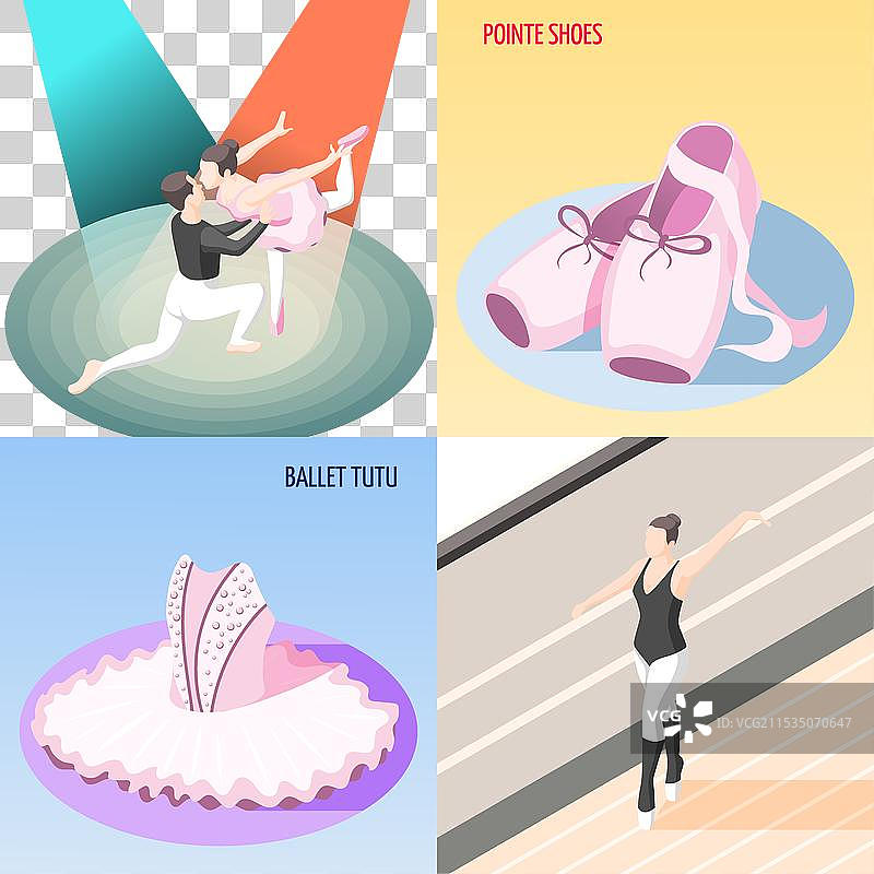 芭蕾舞2x2设计概念图片素材
