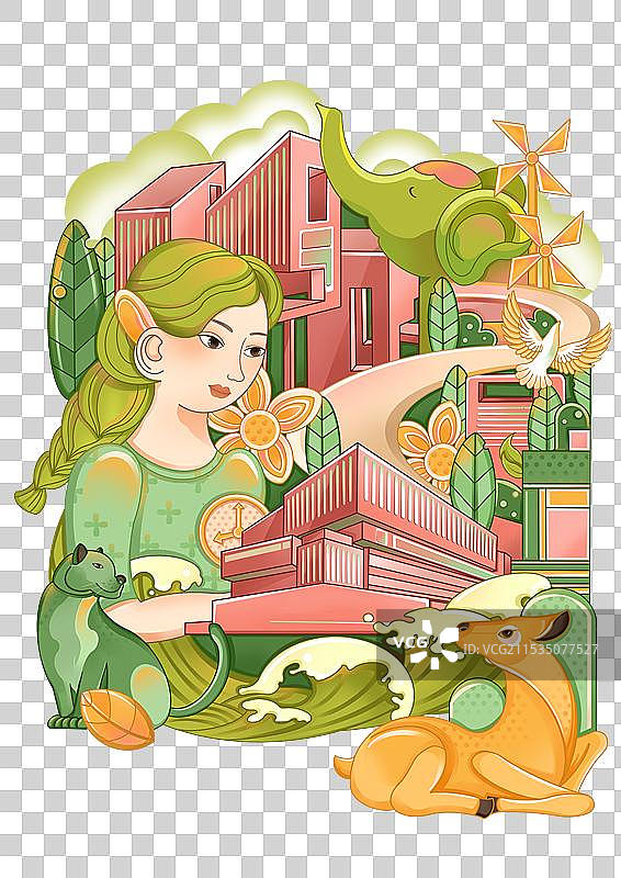 城市 绿色 自然图片素材