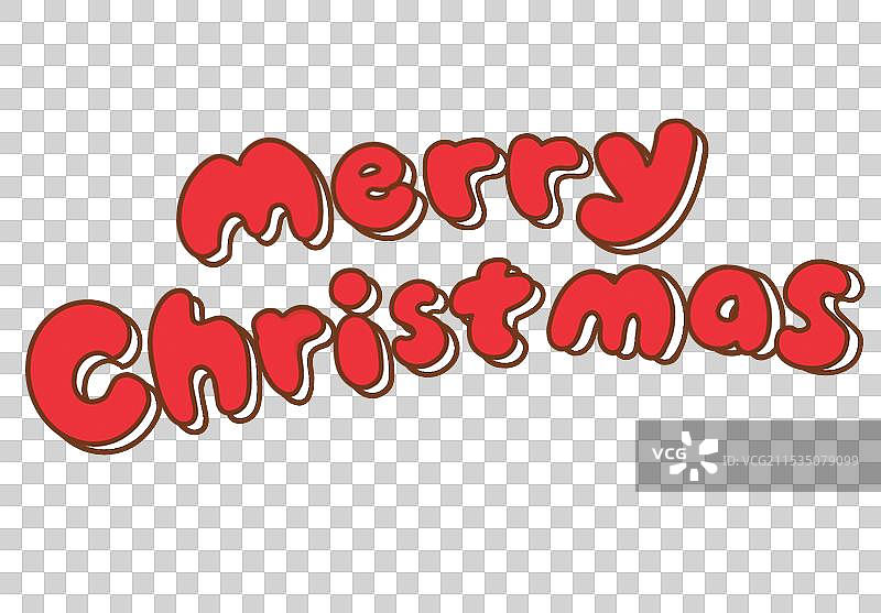 圣诞快乐英文字体标题元素图片素材