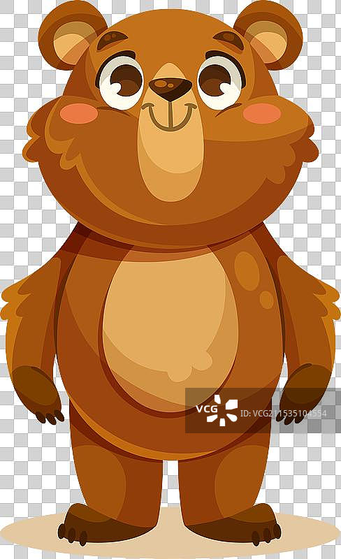 可爱的小熊崽带着迷人的鼻子图片素材