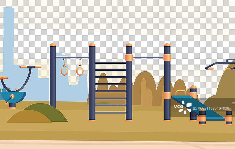 户外街头健身运动场所图片素材