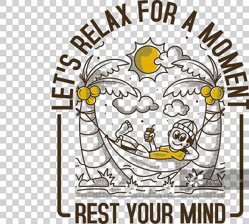 放松一下，休息一下，享受片刻的宁静。图片素材