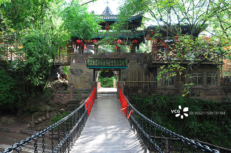 雅安飞仙关旅游景区图片素材