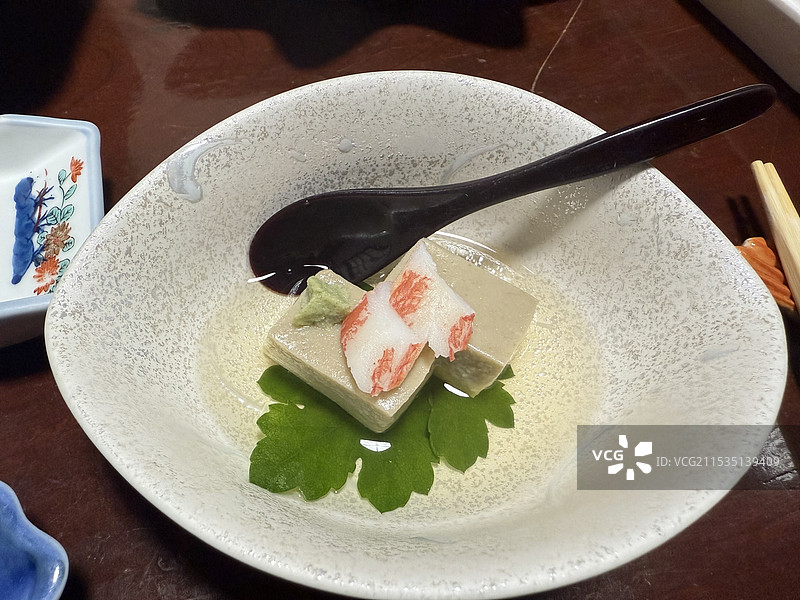 日本蟹肉配豆腐图片素材