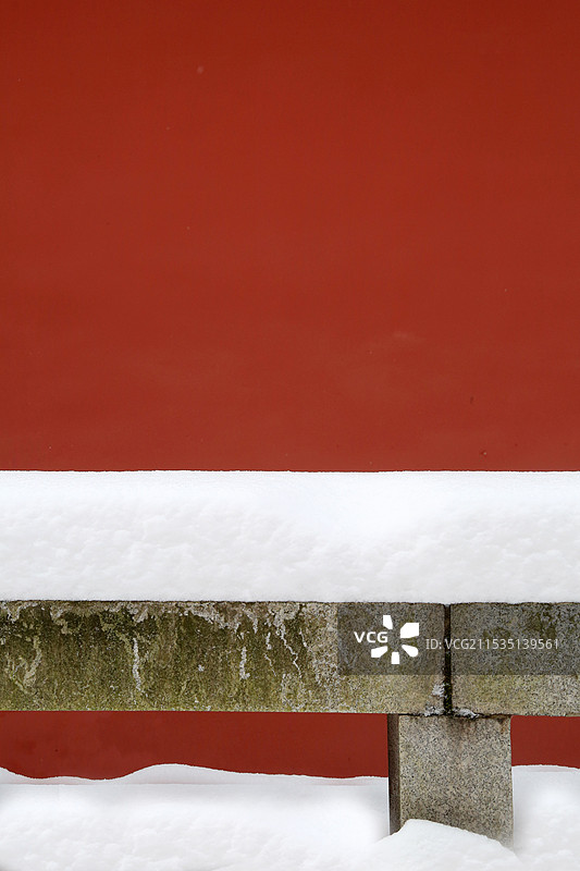 中式雪景图片素材