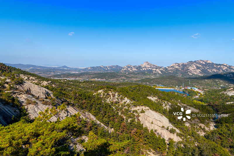 峰峦叠嶂昆嵛山图片素材