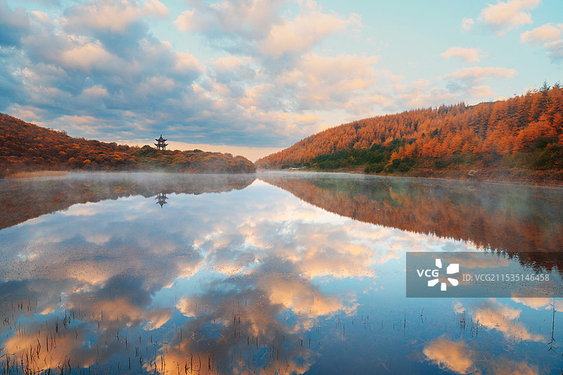平凉市庄浪县朝那湫景区图片素材