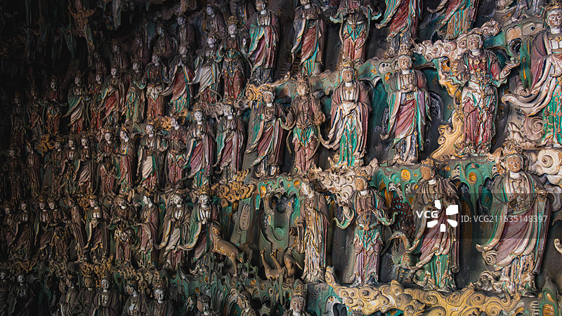 山西晋中平遥双林寺图片素材