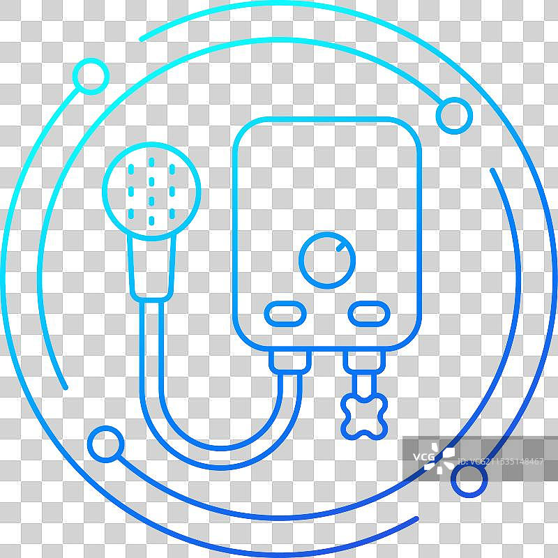 淋浴用电热水器图标图片素材