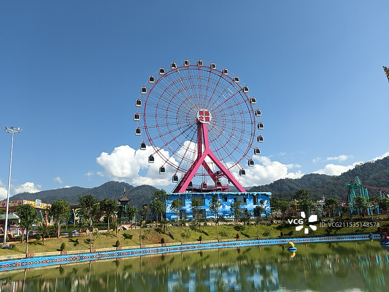 德宏芒市傣族古镇图片素材