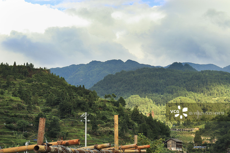 黔东南州从江岜沙原生态苗族文化旅游景区图片素材
