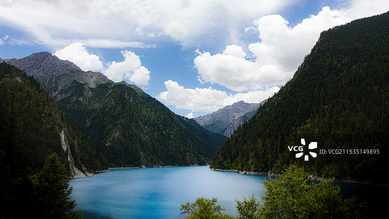 阿坝州九寨沟县嫩恩桑措旅游景区图片素材