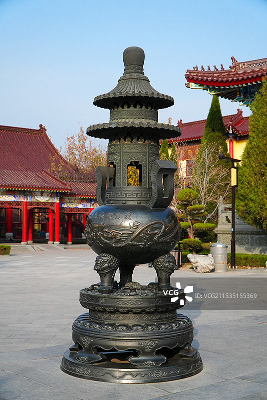 德州庆云海岛金山寺景区图片素材