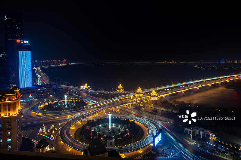 城际夜晚图片素材