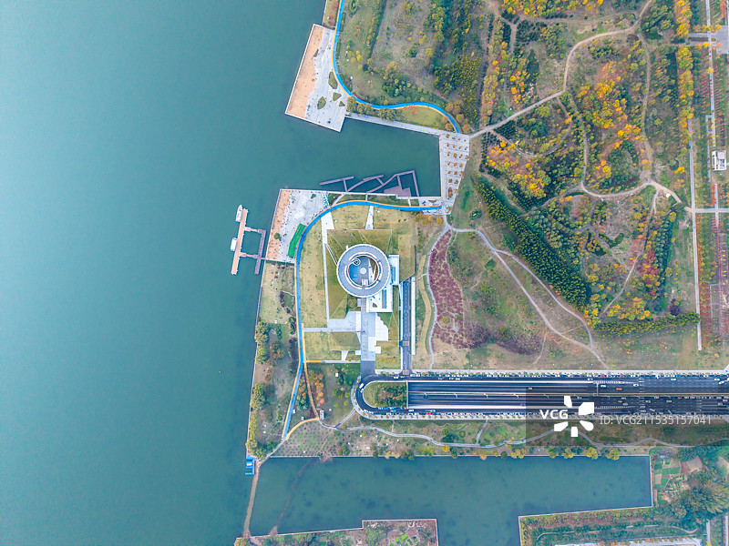 航拍视角下的黑川纪章纪念馆图片素材