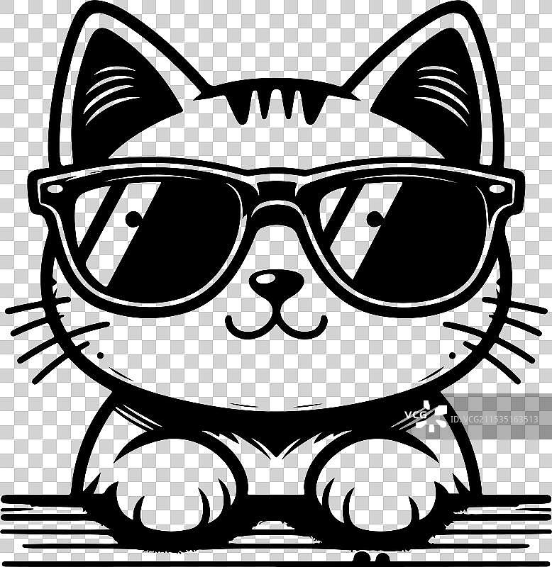 一只黑猫在桌子上休息图片素材