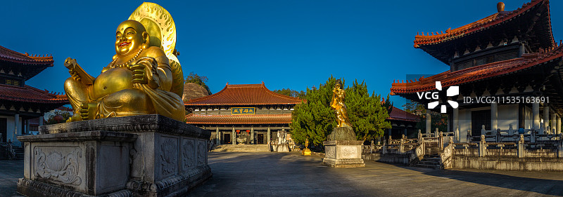 武夷山天心永乐禅寺航拍图片素材