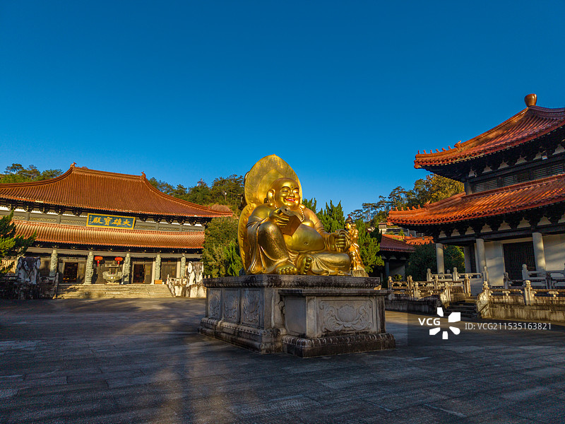 武夷山天心永乐禅寺航拍图片素材