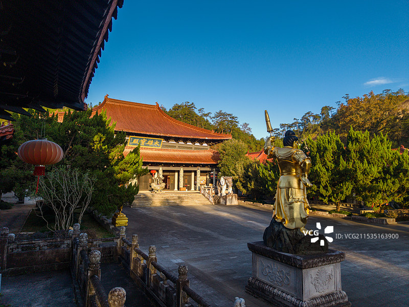武夷山天心永乐禅寺航拍图片素材