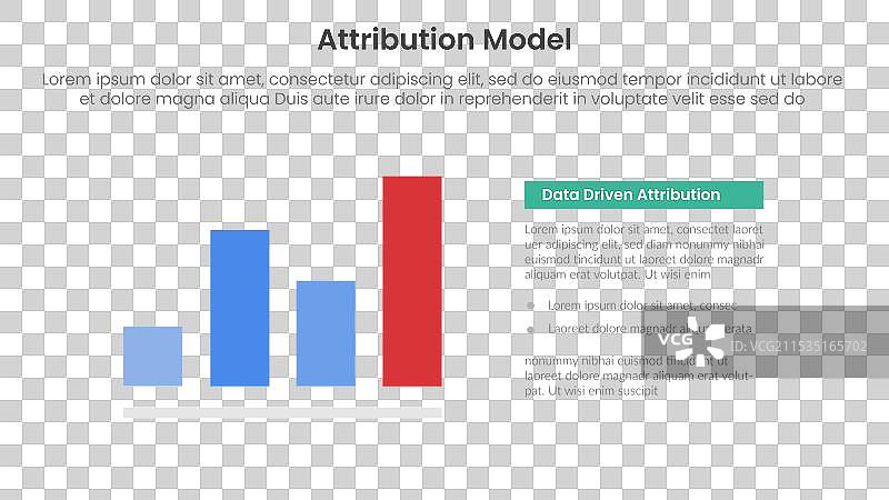 归因模型信息图模板横幅图片素材