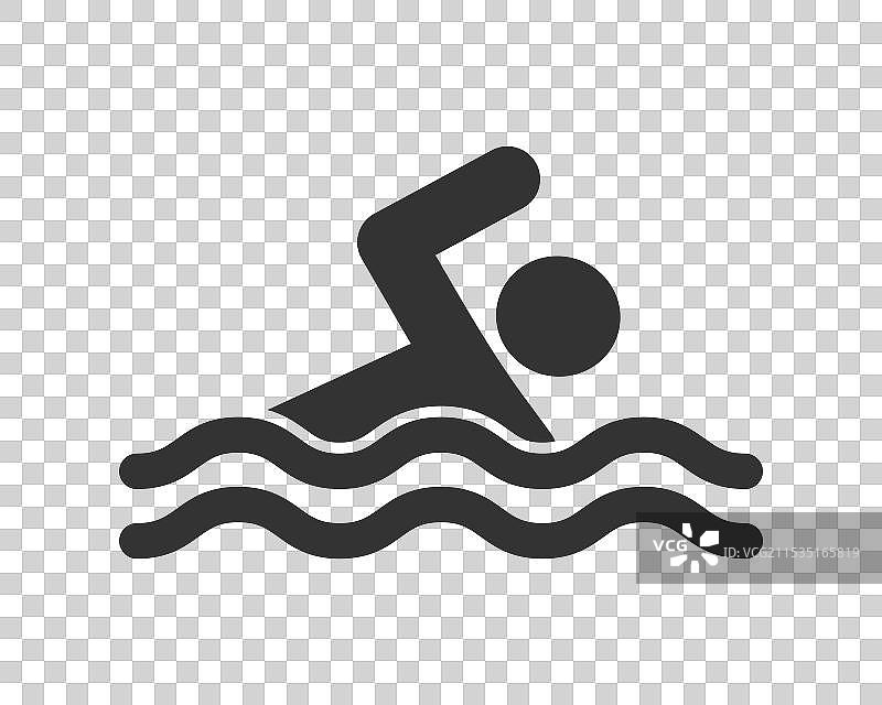 游泳图标 游泳区标志图片素材