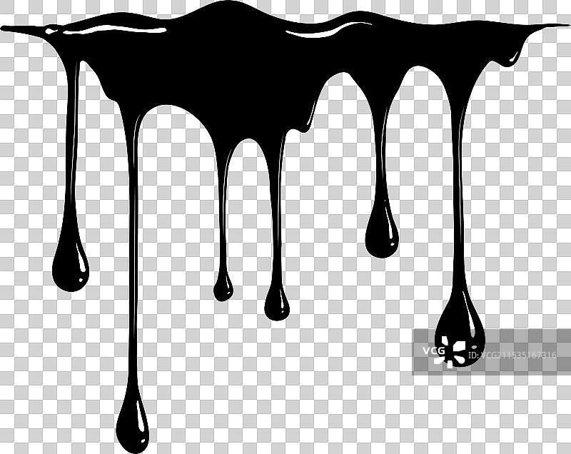 油漆滴落并带有高光图片素材