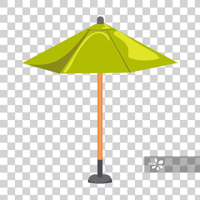 平面设计的户外地面伞遮阳篷图片素材