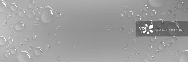 灰色背景上的液滴图片素材