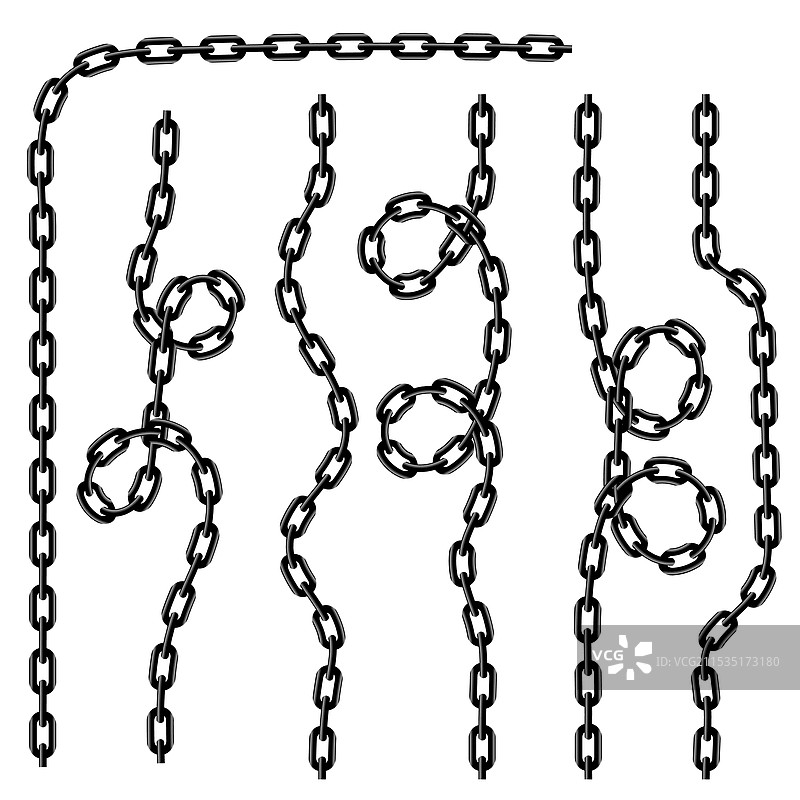 黑色链条背景的链条图案图片素材